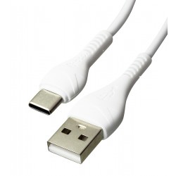 Кабель Type-C - USB, Hoco X37, 1м, 3А, силіконовий, білий