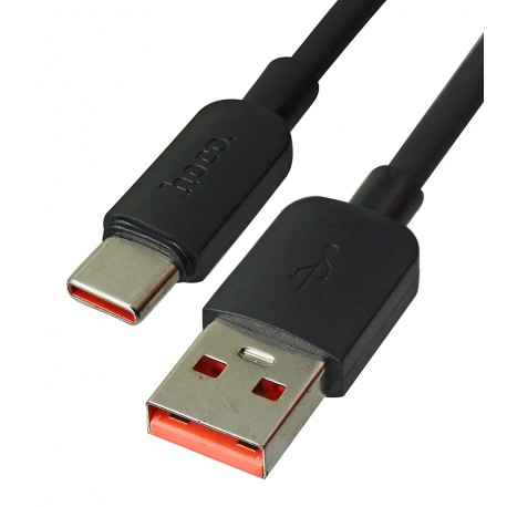 Кабель USB - Type-C, Hoco X96, круглий, 1 метр, QC 100W, чорний