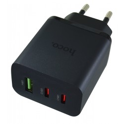 Зарядное устройство Hoco N50, 1USB+2Type-C, QC3.0/PD, 45Вт/3А Зарядное устройство Hoco N50, 1USB+2Type-C, QC3.0/PD, 45Вт/3А