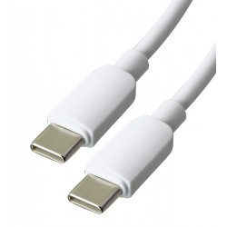 Кабель Type-C - Type-C, Hoco X96, круглий, 1 метра, 60W, білий