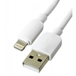 Кабель USB - Lightning, Hoco X96, 1 м, 2,4А, силіконовий, білий