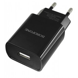 Зарядное устройство Borofone BA20A 1USB, 2,1A, черная Зарядное устройство Borofone BA20A 1USB, 2,1A, черная