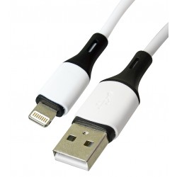 Кабель Lightning - USB, Borofone BX79, 1 м, 2,4А, силиконовый, белый