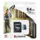 Карта памяти 64 GB microSD Kingston UHS-I/U3 Canvas Go! Plus R170/W70MB/s (SDCG3/64GB)