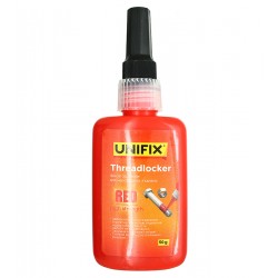 Резьбовой фиксатор герметик анаэробный Unifix, 50г, красный, высокой прочности Резьбовой фиксатор герметик анаэробный Unifix, 50г, красный, высокой прочности