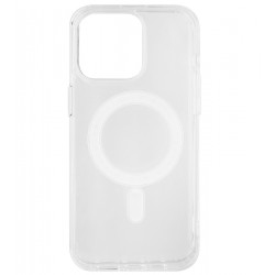 Чехол для Apple iPhone 15 Pro Max, MagSafe CLEAR, силиконовый, прозрачный