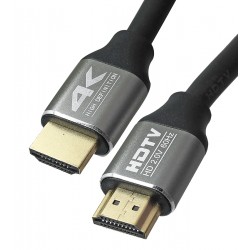 Кабель HDMI в HDMI, 1.5 метра, 4K UHD, Ver 2.0, чорний |позолоч конектори|