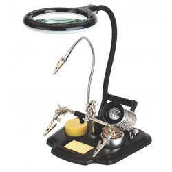 Тримач для плат ZD-10Y з лінзою 3x d90, LED підствітка