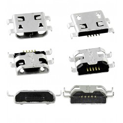 Коннектор зарядки для мобильных телефонов; планшетов, 5 pin, micro-USB тип-B, тип 9