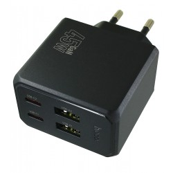 Зарядное устройство Hoco CS18A, 2USB+2Type-C PD45Вт, черное
