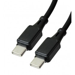 Кабель Type-C - Type-C, Hoco X101, силиконовый, 1 метр, PD 60W, 3А, черный