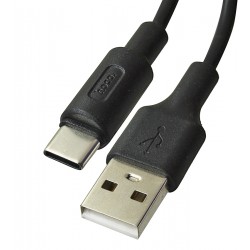 Кабель Type-C - USB, Hoco X25, 1 метр, 2А, черный