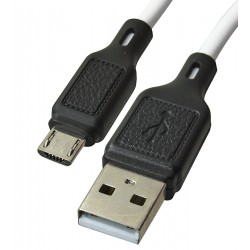 Кабель USB - Micro - USB, Hoco X90, 1 м, 2,4А, силиконновый, белый