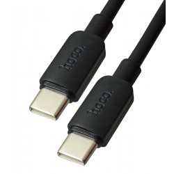 Кабель Type-C - Type-C, Hoco X96, круглий, 1 метра, 60W, чорний