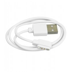 Кабель зарядки для смарт-годинника універсальний, магнітний, 2 pin, 2.8 x 9 мм, білий Кабель зарядки для смарт-годинника універсальний, магнітний, 2 pin, 2.8 x 9 мм, білий