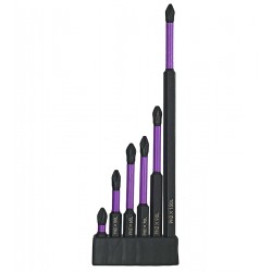 Набор бит PH2 для шуруповерта, 6 крестовых бит длинной 25,50,65,70,90,150мм Набор бит PH2 для шуруповерта, 6 крестовых бит длинной 25,50,65,70,90,150мм