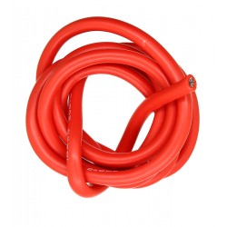 Кабель в силіконовій ізоляції 10AWG, 5,3 мм², 1 м, червоний, UL3135 Кабель в силіконовій ізоляції 10AWG, 5,3 мм², 1 м, червоний, UL3135