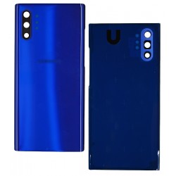 Задня панель корпуса для Samsung N975F Galaxy Note 10 Plus, синій, із склом камери, Aura Blue