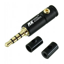 Штекер JACK 3,5мм 4pin, Ranko, пластиковый корпус Штекер JACK 3,5мм 4pin, Ranko, пластиковый корпус