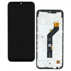 Дисплей для Tecno Spark 6 Go (KE5, KE5J), чорний, з рамкою, High Quality Дисплей для Tecno Spark 6 Go (KE5, KE5J), чорний, з рамкою, High Quality