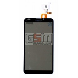 Тачскрін для Nokia E7-00, з рамкою, чорний