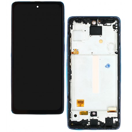 Дисплей для Samsung A525 Galaxy A52, A526 Galaxy A52 5G, фиолетовый, с рамкой, High Quality, OLED)