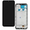 Дисплей для Samsung A245 Galaxy A24, чорний, с рамкой, High Quality, Original LCD size, (OLED)