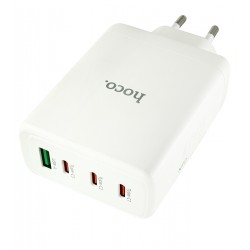 Зарядное устройство Hoco N31, 1USB, 3Type-C, PD100W, белое Зарядное устройство Hoco N31, 1USB, 3Type-C, PD100W, белое