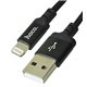 Кабель Lightning - USB, Hoco X14 Times speed, для Apple iPhone 5/6/7, круглий, 2 метр, у тканинному обплетенні