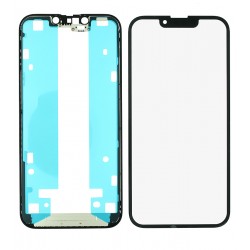 Стекло дисплея для Apple iPhone 13, с OCA-пленкой, с рамкой, черный