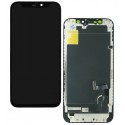 Дисплей для iPhone 12 mini, черный, с сенсорным экраном, с рамкой, (TFT), ZY-IN CELL