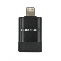 Переходник Borofone BV18 Lightning на USB 2.0, черный
