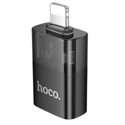 Переходник Hoco UA36 Lightning на USB2.0 (F) черный