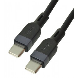 Кабель Type-C - Type-C, Hoco X109, силіконовий, PD60W, 3 м, чорний Кабель Type-C - Type-C, Hoco X109, силіконовий, PD60W, 3 м, чорний