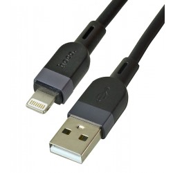 Кабель Lightning - USB, Hoco X109, силиконовый, 2,4А, 3 м, черный