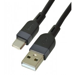 Кабель Type-C - USB, Hoco X109, силиконовый, 3,0А, 3 м, черный