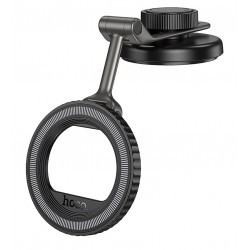 Автотримач Hoco H77, магнітний, black metal grey