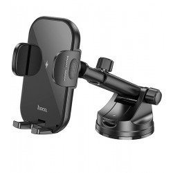 Автодержатель с беспроводной зарядкой Hoco HW5 15W (black)