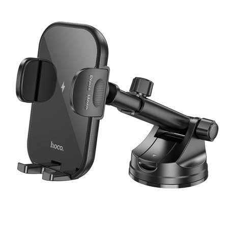 Автотримач з бездротовою зарядкою Hoco HW5 15W (black)