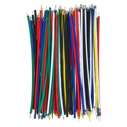 Проводки монтажные луженые набор, 6 цветов по 20шт, 24AWG, 100 мм