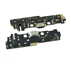 Шлейф для Xiaomi Redmi A1, коннектора наушников, коннектора зарядки, с микрофоном, High quality, плата зарядки