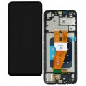 Дисплей для Samsung A055 Galaxy A05, чорний, з рамкою, оригінал (PRC)