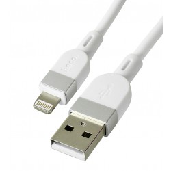 Кабель Lightning - USB, Hoco X109, силиконовый, 2,4А, 1 м, белый