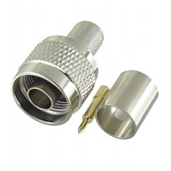 Штекер N обжимной (RG-213), латунь Штекер N обжимной (RG-213), латунь