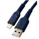 Кабель Lightning - USB, Hoco X59, у тканинному обплетенні, 1 метр, 2,4А, синій