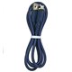 Кабель Lightning - USB, Hoco X59, у тканинному обплетенні, 1 метр, 2,4А, синій