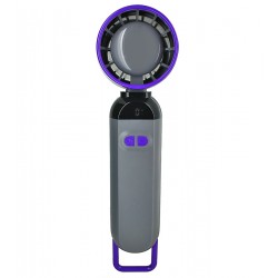 Складной портативный вентилятор Turbo F85 с LED-дисплеем, 5 скоростных режимов, 16 см (Серый)