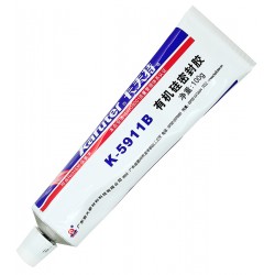 Клей-герметик силиконовый Kafuter K-5911B RTV 100г ЧЁРНЫЙ для фар автомобиля Клей-герметик силиконовый Kafuter K-5911B RTV 100г ЧЁРНЫЙ для фар автомобиля