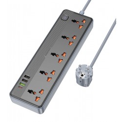 Сетевой удлинитель Borofone BAC5A Lord 5 розеток + PD20W/1C3A (Черный)