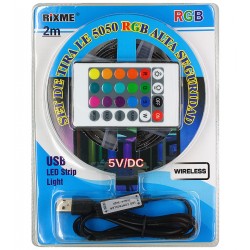 Светодиодная лента LED Rixme B5050 RGB 2м 60Led / USB + пульт дистанционного управления Светодиодная лента LED Rixme B5050 RGB 2м 60Led / USB + пульт дистанционного управления